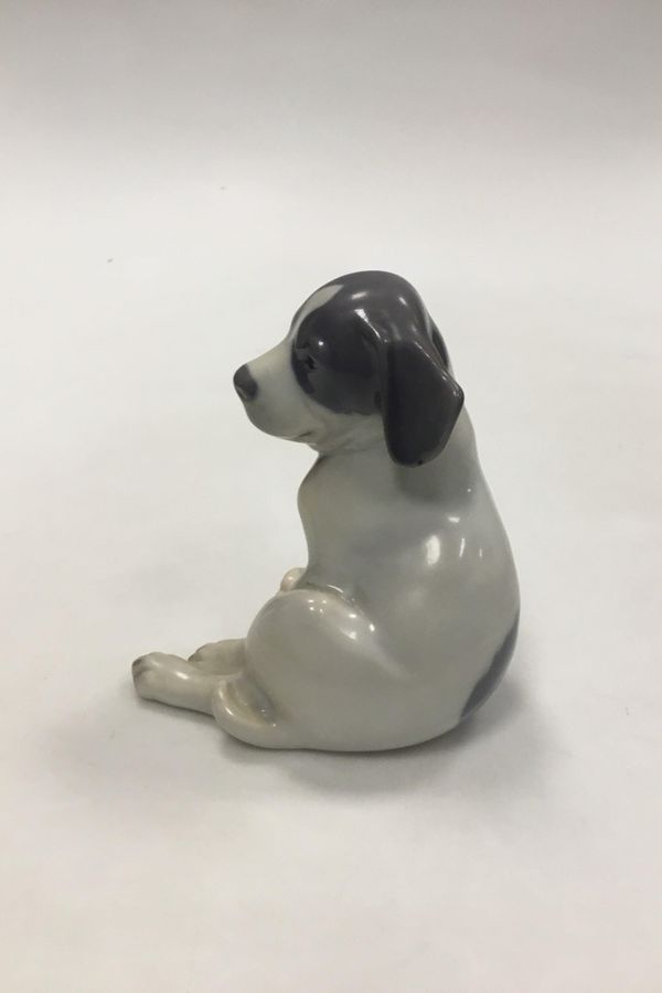 Antique Royal Copenhagen Figurine Pointer Puppy No 206