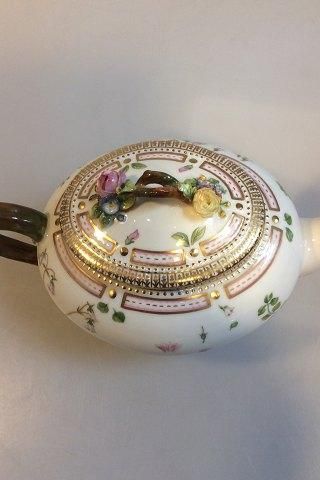 Antique Royal Copenhagen Flora Danica Tea Pot  No. 3631 / 143