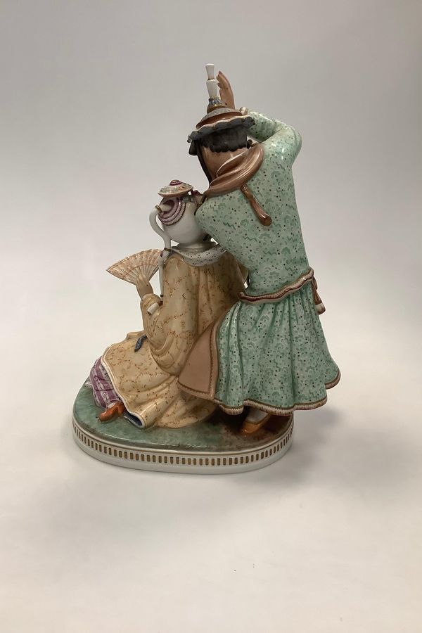 Antique Royal Copenhagen Gerhard Henning Overglaze figurine Nightingale No 2409