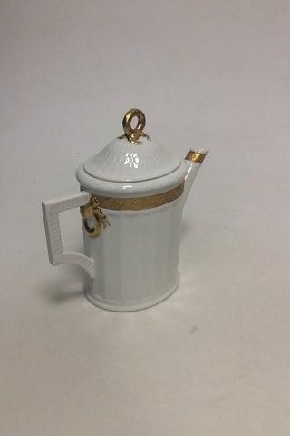 Antique Royal Copenhagen Gold Fan Coffee Pot No. 11553