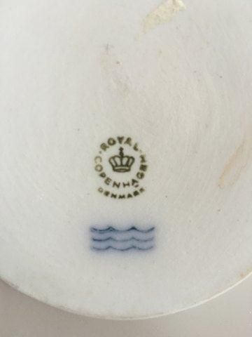 Antique Royal Copenhagen White Flora Danica Sugar Bowl with Lid