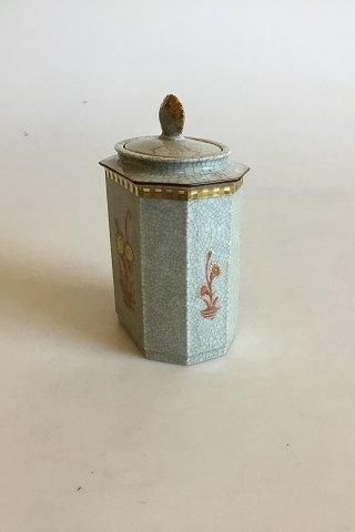 Antique Royal Copenhagen Cracle Porcelain Angular The Box with Lid No 77/2740