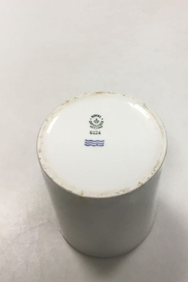 Antique Royal Copenhagen Mug of heavy white porcelain No 6124