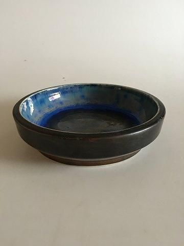 Antique Royal Copenhagen Ludvigsen Bowl No 519 with Blue Crystalline Glaze