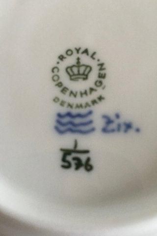 Antique Royal Copenhagen Blue Fluted Half Lace Plate No 576