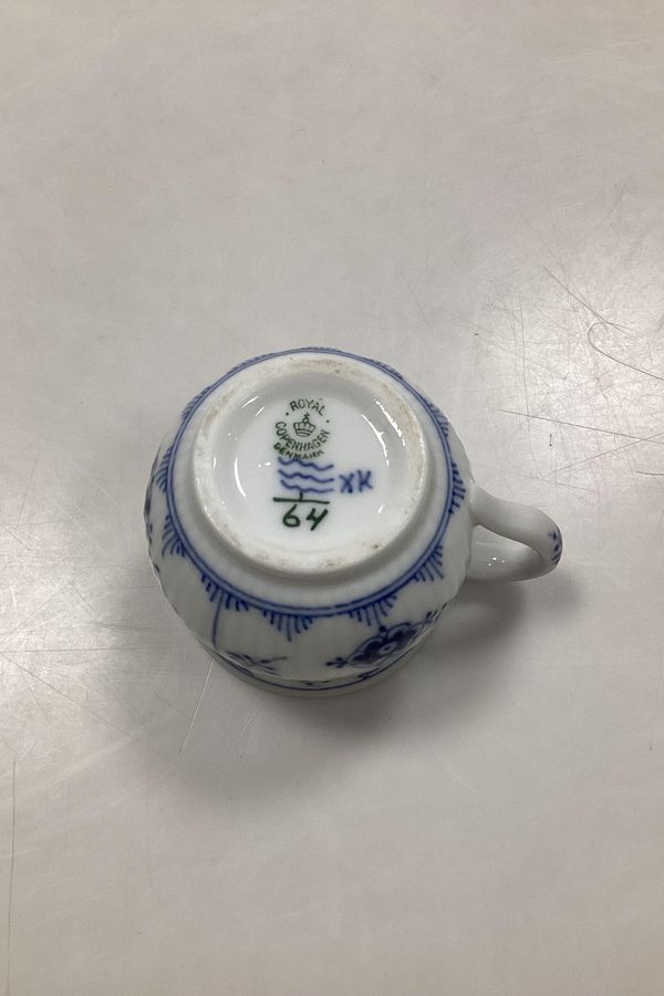 Antique Royal Copenhagen Blue Fluted Plain Cream Cup without lid No. 64