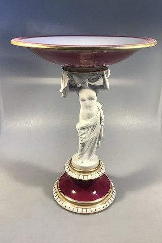 Antique Royal Copenhagen Empire period Stand with Figurine of a woman