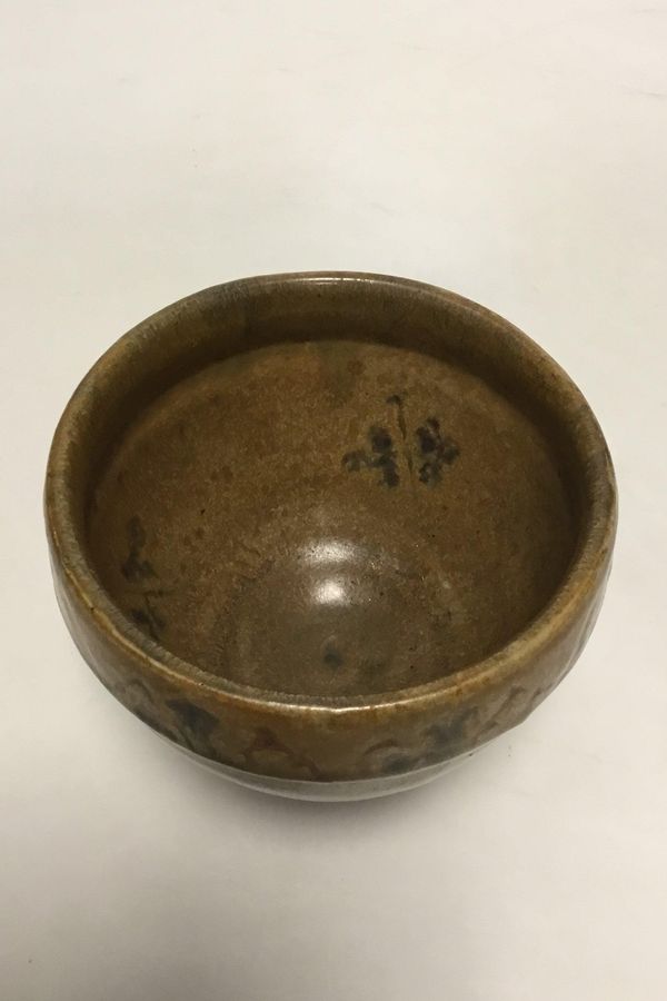 Antique Royal Copenhagen Patrick Nordstrøm stoneware bowl from 5. March 1919