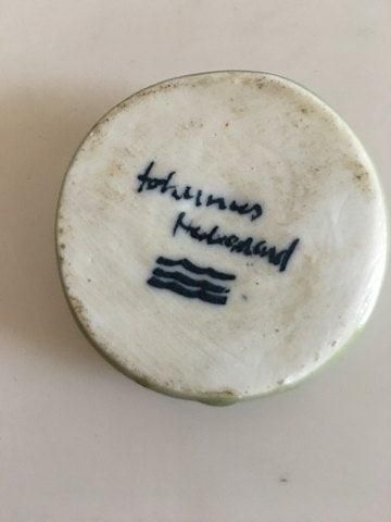 Antique Royal Copenhagen Stoneware Johannes Hedegaard button in Celedon Glaze