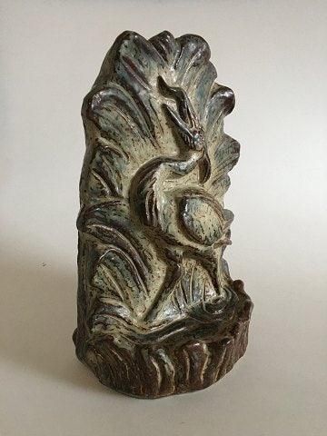 Antique Royal Copenhagen Stoneware Knud Kyhn Heron figurine No 21918