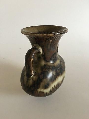 Antique Royal Copenhagen Stoneware Vase with Two Handles No 3220 by Bode Willumsen
