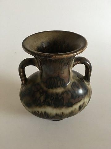 Antique Royal Copenhagen Stoneware Vase with Two Handles No 3220 by Bode Willumsen
