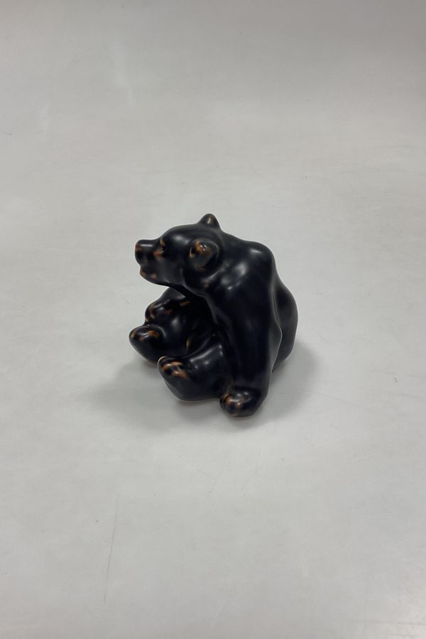 Antique Royal Copenhagen Stoneware figurine of Brown Bear Cub No 22748