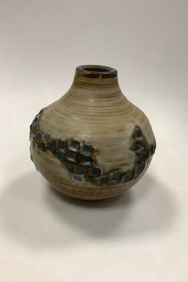 Antique Royal Copenhagen Stoneware vase by Jørgen Mogensen no 21927