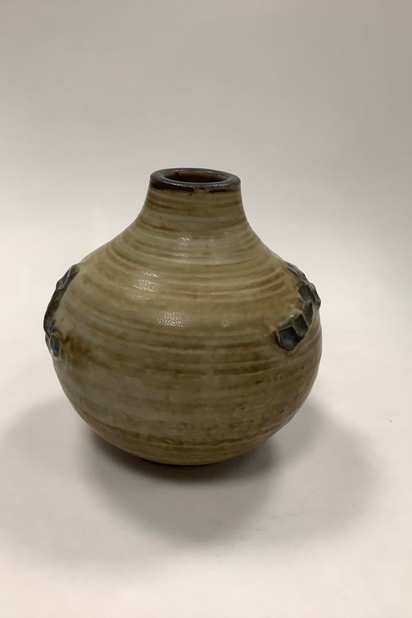 Antique Royal Copenhagen Stoneware vase by Jørgen Mogensen no 21927