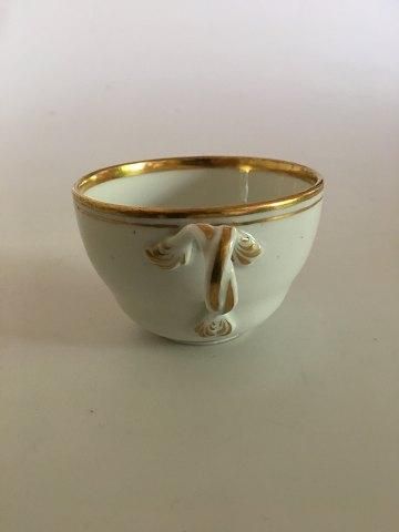 Antique Royal Copenhagen Early Cup from 1860s with motif of a building