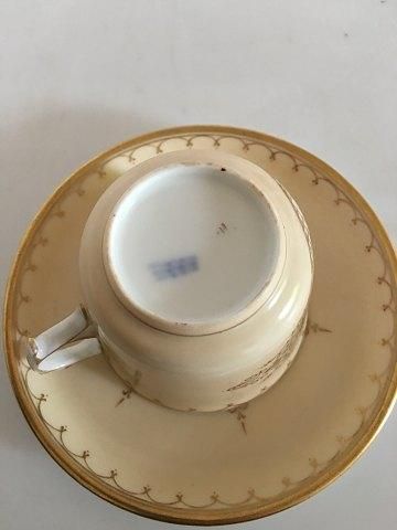 Antique Royal Copenhagen Early Cup and saucer with Thorvaldsen Motif from 1860-1880