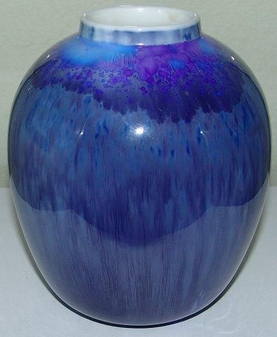 Antique Royal Copenhagen Unique Crystalline vase from 11-1-1927 by Soren Berg