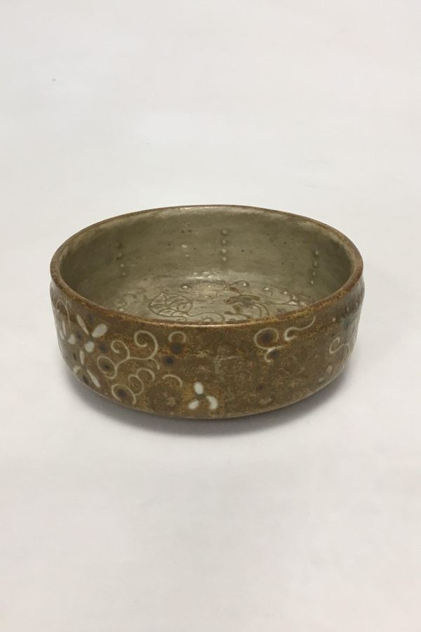 Antique Royal Copenhagen unique stoneware bowl by Karin Blom from 19 December 1916