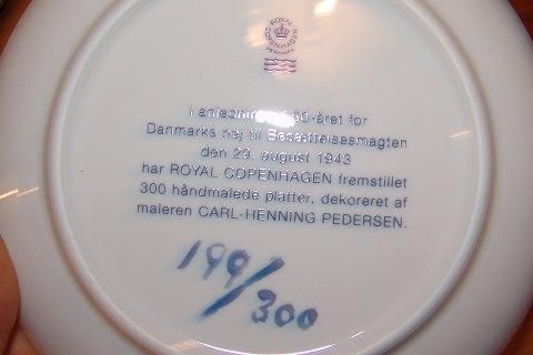 Antique Royal Copenhagen Unique Plate by Carl-Henning Pedersen