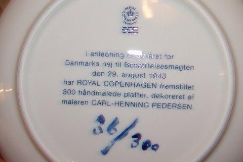 Antique Royal Copenhagen Unique Plate by Carl-Henning Pedersen
