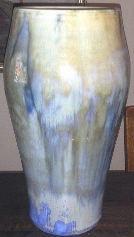 Antique Royal Copenhagen Valdemar Engelhart Crystalline vase from 1893 No 595