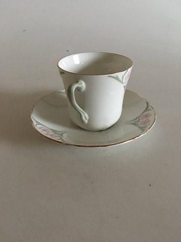Antique Rörstrand Art Nouveau Coffee Cup and Saucer