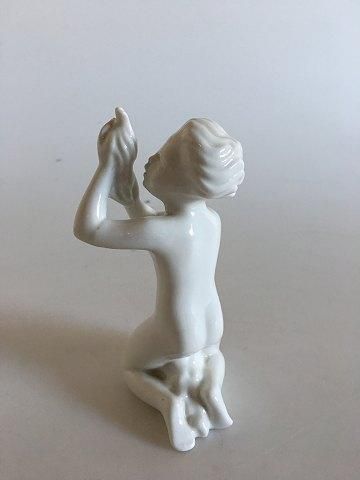 Antique Rorstrand Figurine of Boy with Conch