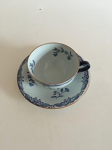 Antique Rörstrand Earthenware East Indies Tea Cup and Saucer