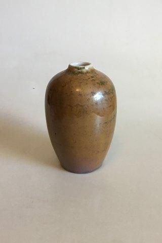 Antique Rorstrand Vase with with Light brown / Golden glaze with green shades. Nice condition