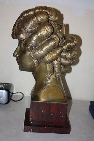 Antique Siegfriend Wagner Bronce Bust of a Young Jewish Lady from 1904