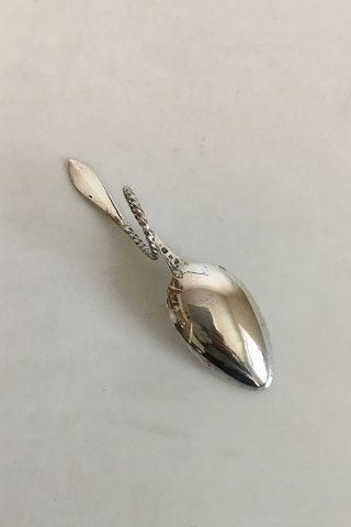 Antique Funny Serving Spoon in silver by P. Chrisensen - Nykøbing Mors 1893 - 1937