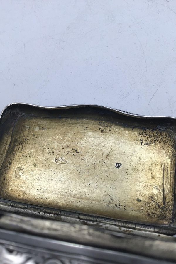 Antique Sterling? Silver Snuff Box