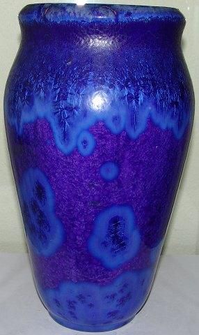 Antique Large Royal Copenhagen Crystalline Glaze vase by Carl Frederik Ludvigsen No 7