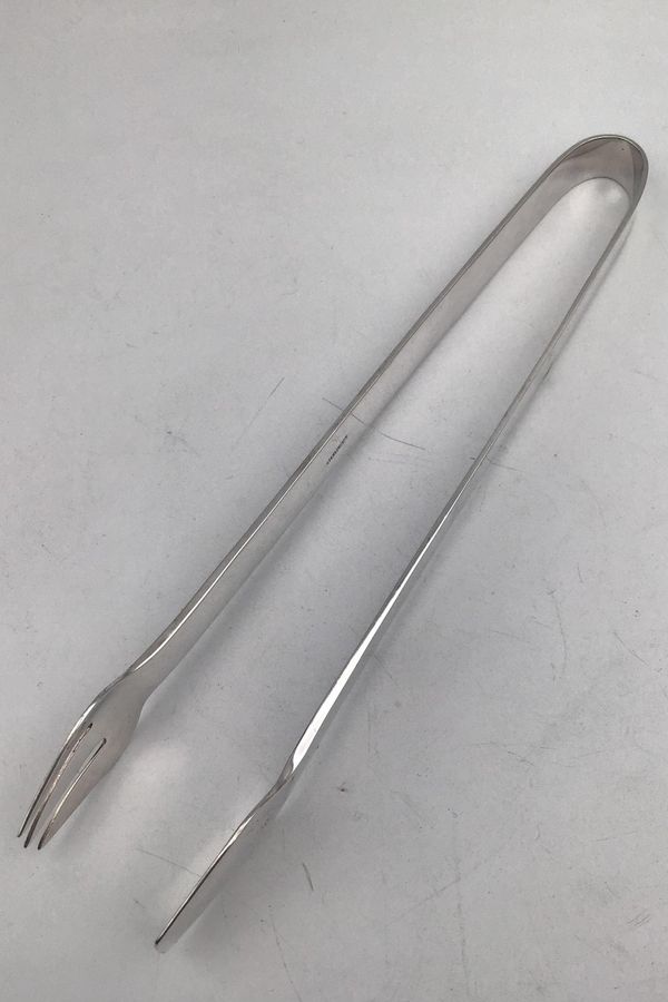 Antique Large Sterling Silver Tongs
