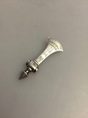 Antique Silver Brooch shaped as a bell.