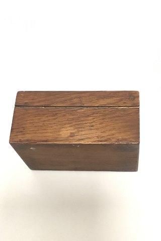 Antique Teak box with inlaid silver by Anton Michaelsen.