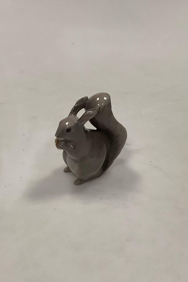 Antique Early Royal Copenhagen Figure of Squirrel with Nut No 982