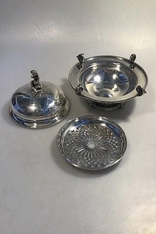 Antique Tiffany Sterling Silver Caviar Dish