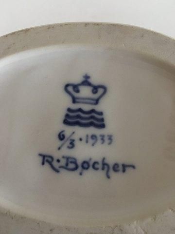 Antique Unique Royal Copenhagen Porcelain Vase by Richard Bøcher in 1933