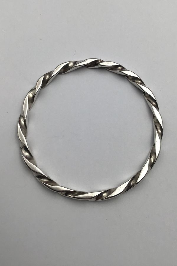 Antique Viggo Pedersen Silver Twisted Bracelet