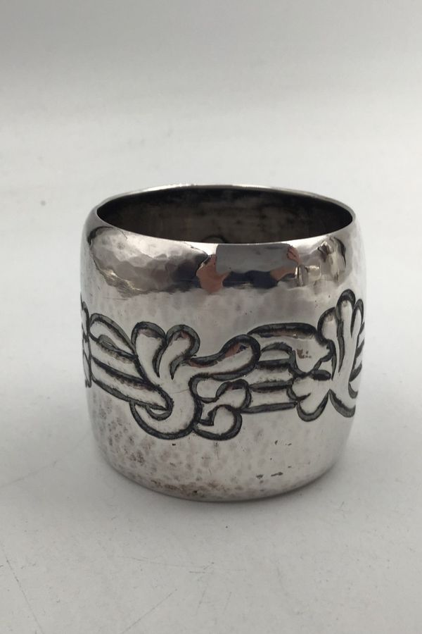 Antique Vintage Georg Jensen Silver Ornamental Napkin Ring No. 16