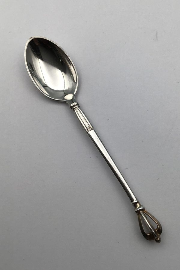 Antique W. & S. Sørensen Sterling Silver Crown Coffee Spoon