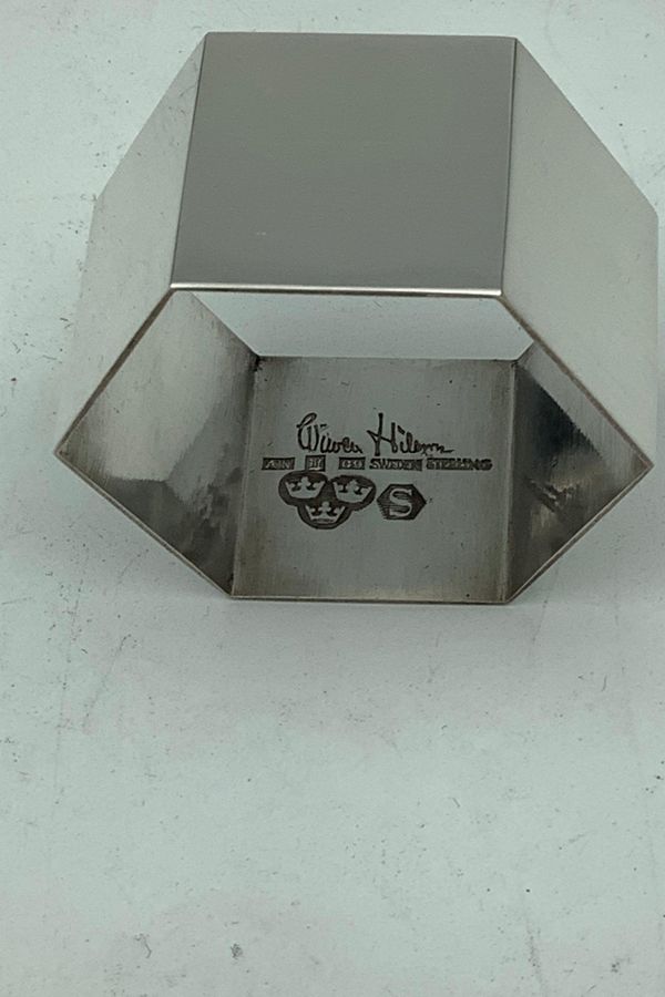 Antique Wiwen Nilsson Swedish Napkin Ring in Sterling Silver