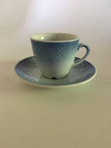 Antique Bing & Grondahl Blue Tone - Seashell Hotel Coffee Cup No 744