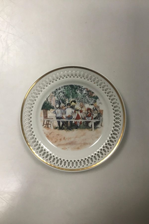 Antique Bing and Grondahl Carl Larsson Plate Lunch under the big birch tree No 4502/616