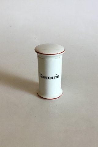 Antique Bing & Grondahl Rosmarin (Rosemary) Spice Jar No 497 from the Apothecary Collection