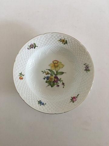 Antique Bing & Grondahl Saxon Flower Deep Soup Plate No 22