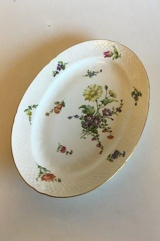 Antique Bing & Grondahl Saxon Flower, Handpainted Large Oval Dish