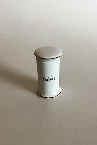 Antique Bing & Grondahl Salvie (Sage) Spice Jar No 497 from the Apothecary Collection
